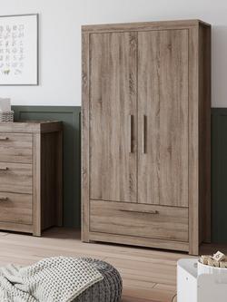 Little Acorns Ellesmere Double Wardrobe, Truffle Oak