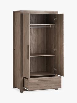 Little Acorns Ellesmere Double Wardrobe - view 2, Truffle Oak