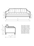 John Lewis Draper II Grand 4 Seater Sofa, Metal Leg