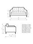 John Lewis Draper II Medium 2 Seater Sofa, Metal Leg