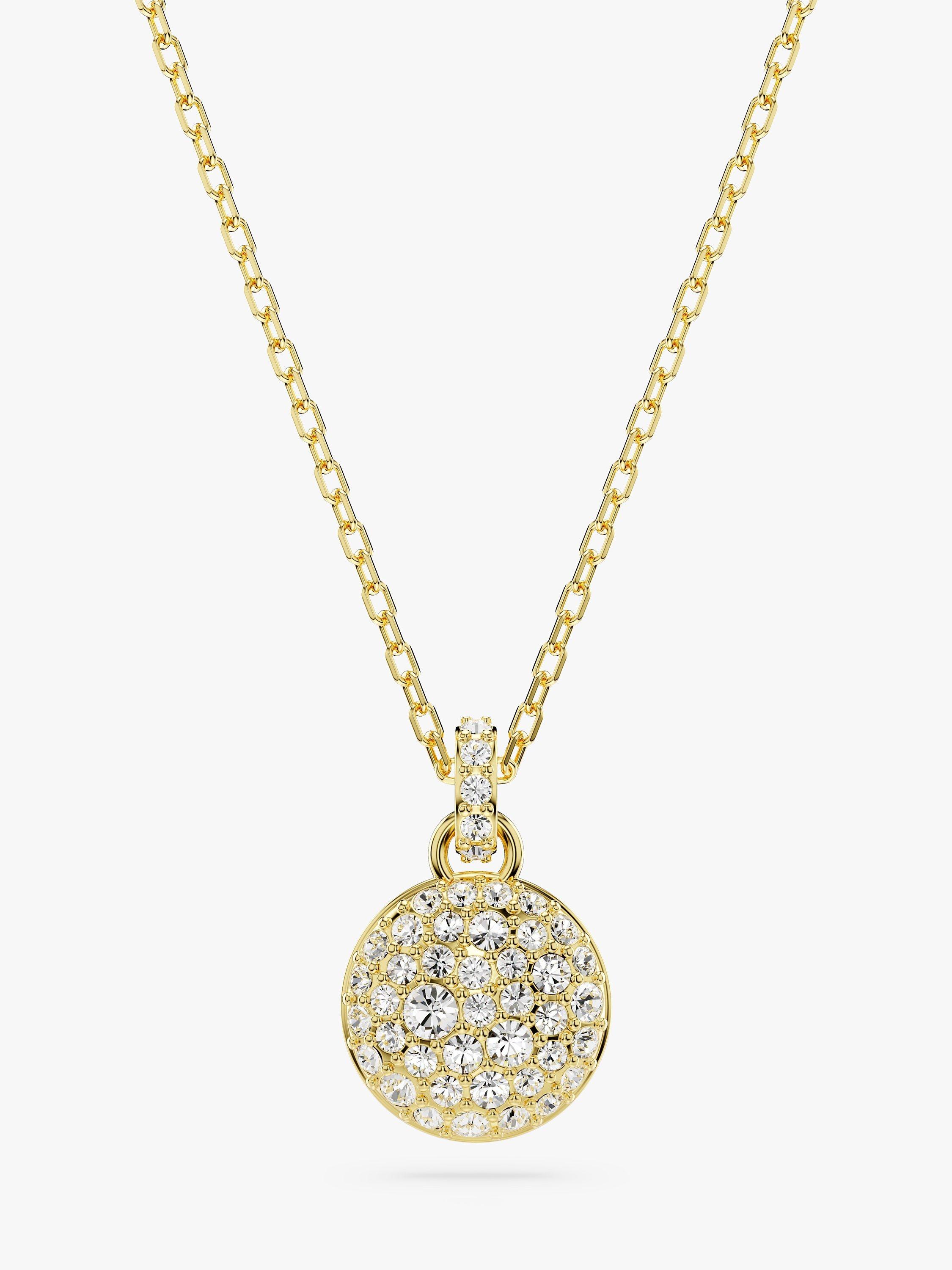 Product image 1 of 4, which shows Swarovski Meteora Crystal Pendant, Gold