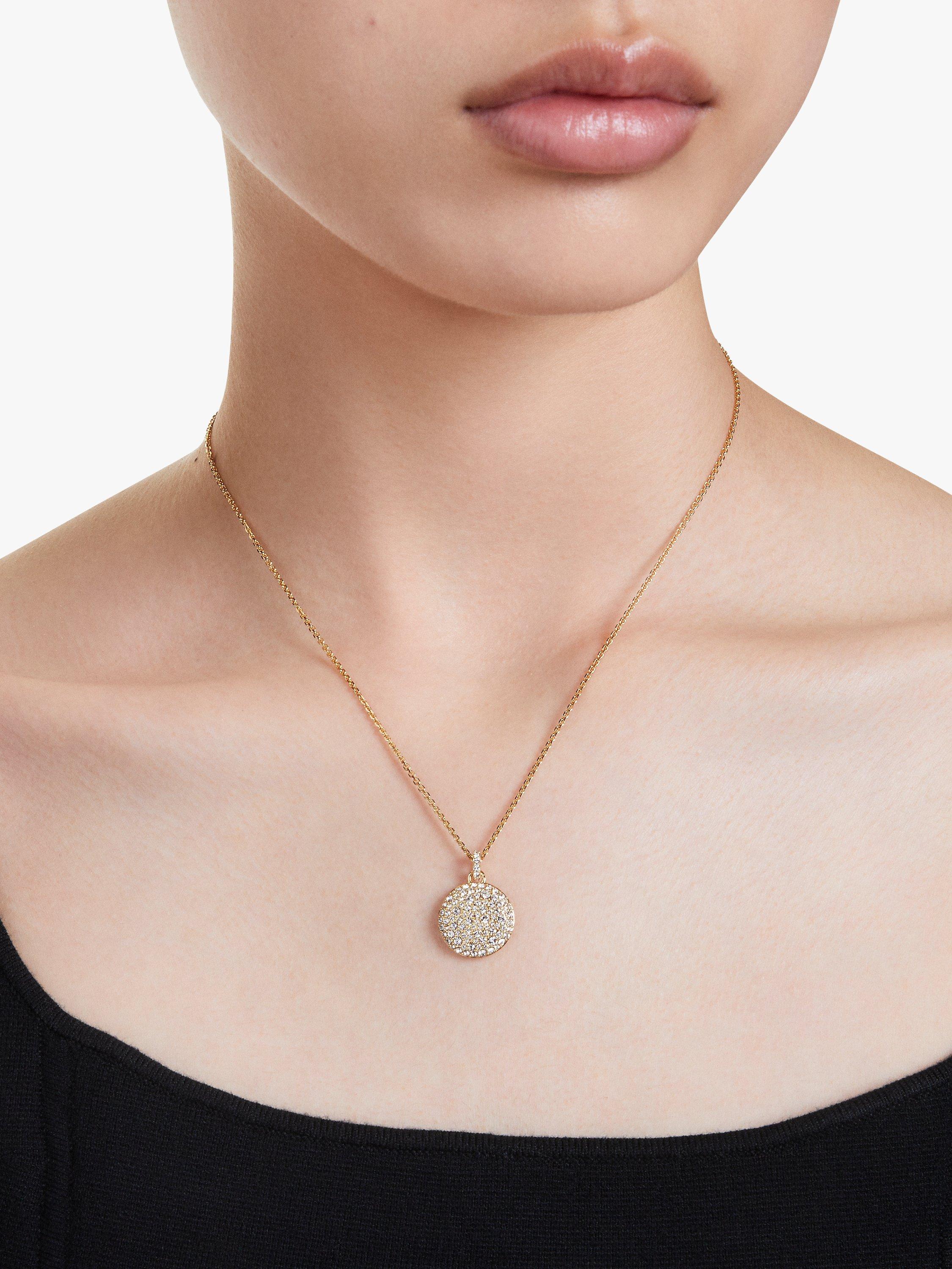 Product image 2 of 4, which shows Swarovski Meteora Crystal Pendant, Gold