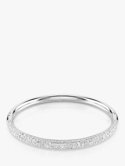 Swarovski Meteora Pavé Crystal Bangle, Silver, Cry/Rhs