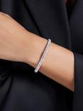 Swarovski Meteora Pavé Crystal Bangle, Silver