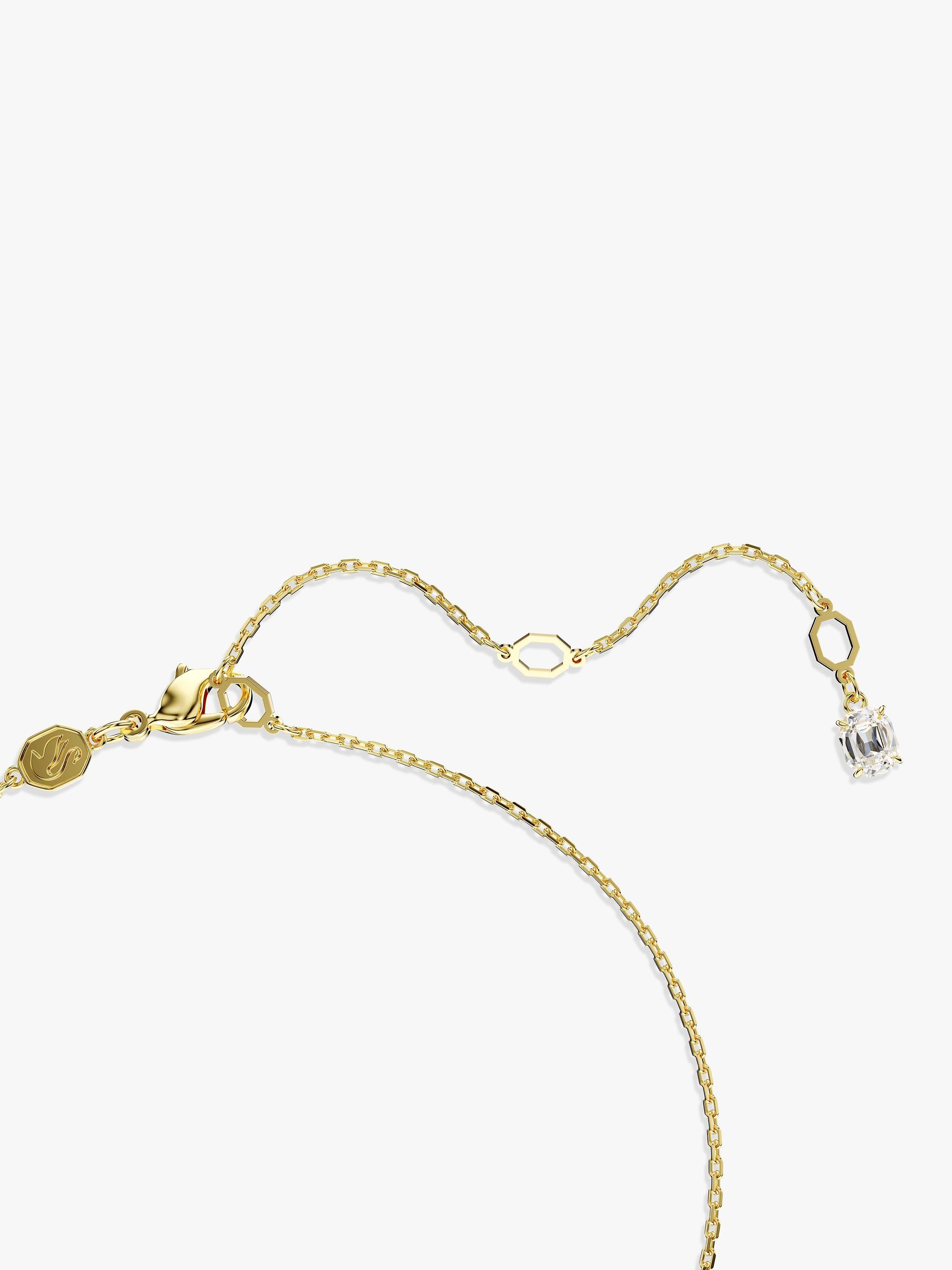 Product image 3 of 4, which shows Swarovski Imber Crystal Pendant Necklace, Gold