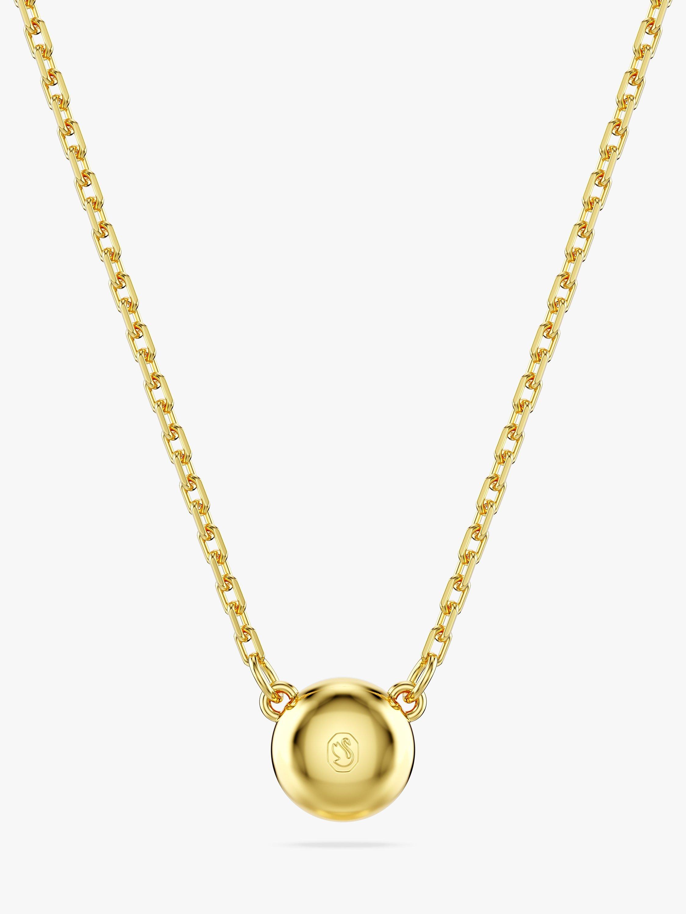 Product image 4 of 4, which shows Swarovski Imber Crystal Pendant Necklace, Gold