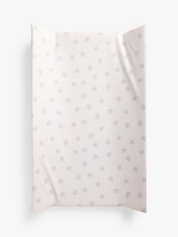 John Lewis Star Wedge Baby Changing Mat, Multi, Multi