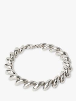 LARNAUTI San Marco Chunky Chain Bracelet, Silver, Silver