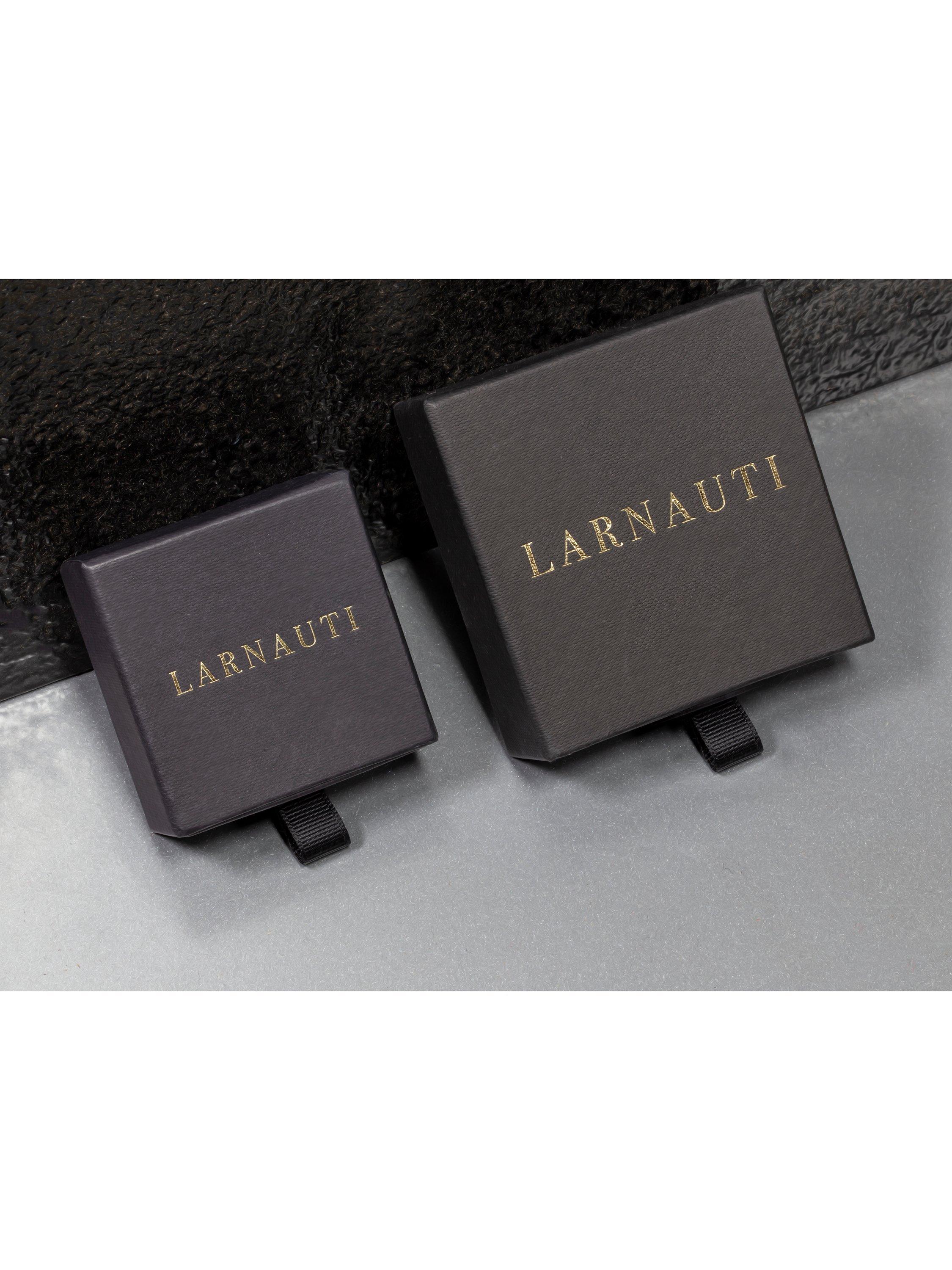 Product image 2 of 2, which shows LARNAUTI Annecy Horse Shoe Drop Earrings, Silver