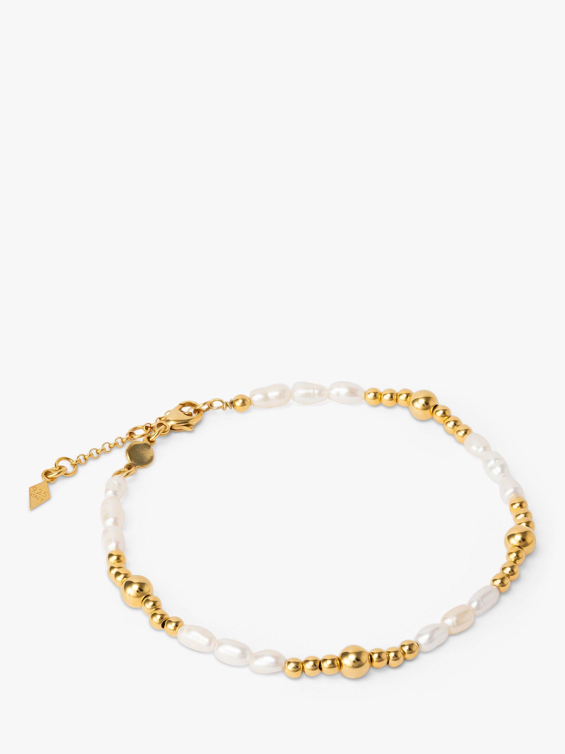 Product image 1 of 2, which shows LARNAUTI Annecy Freshwater Pearl Bracelet, Gold