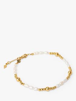 LARNAUTI Annecy Freshwater Pearl Bracelet, Gold, Gold