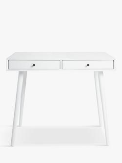 John Lewis Spindle Desk - view 2, New White