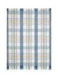 Laura Ashley Colton Check Throw, Blue