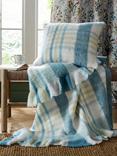 Laura Ashley Colton Check Throw, Blue