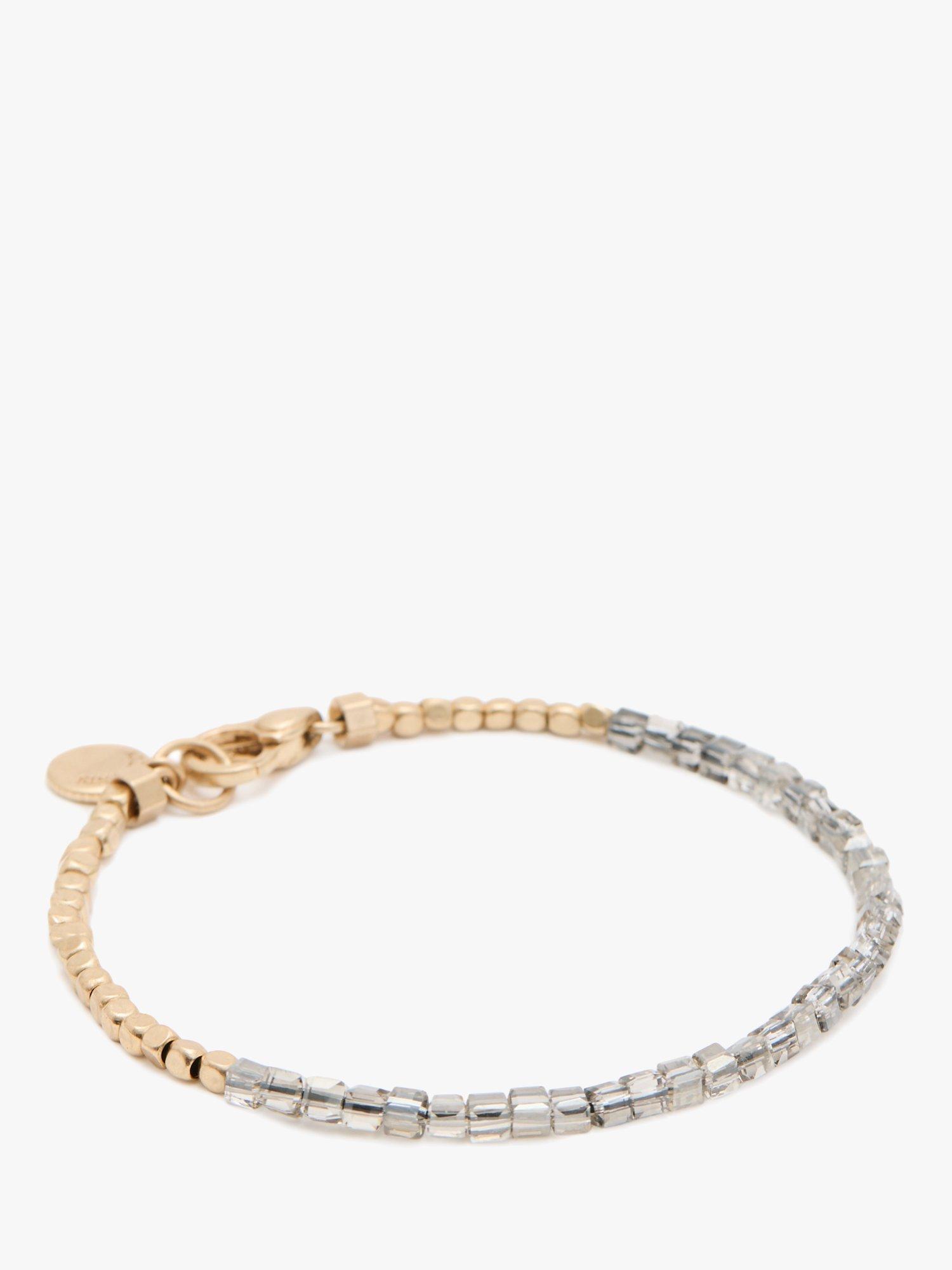 AllSaints Mixed Beaded Bracelet, Warm Brass