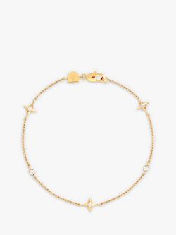 Astrid & Miyu Cosmic Star Charm Bracelet, Gold, Gold