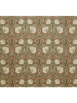 William Morris At Home Pimpernel Velvet Furnishing Fabric, Brick