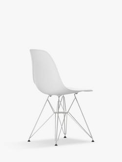 Vitra Eames RE DSR Recycled Plastic Chair, Chrome Legs - view 2, Cotton White
