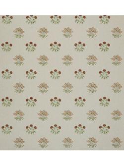 William Morris At Home Lily Flower Embroidery Furnishing Fabric, Madder