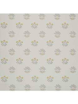 William Morris At Home Lily Flower Embroidery Furnishing Fabric, Ochre