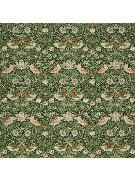 William Morris At Home Strawberry Thief Furnishing Fabric, Nettle