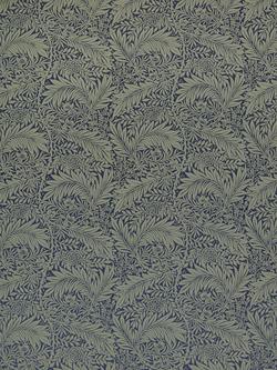 William Morris At Home Larkspur Woven Furnishing Fabric, Indigo