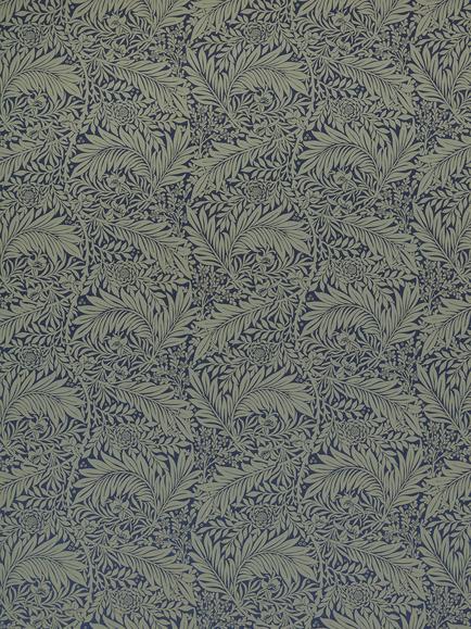 William Morris At Home Larkspur Woven Furnishing Fabric, Indigo