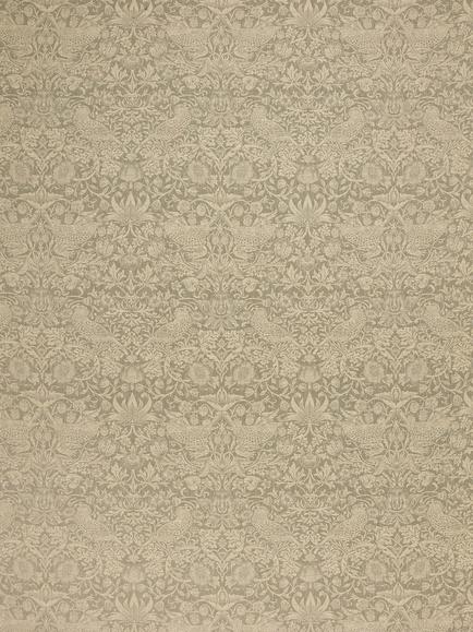 William Morris At Home Strawberry Thief Woven Furnishing Fabric, Walnut