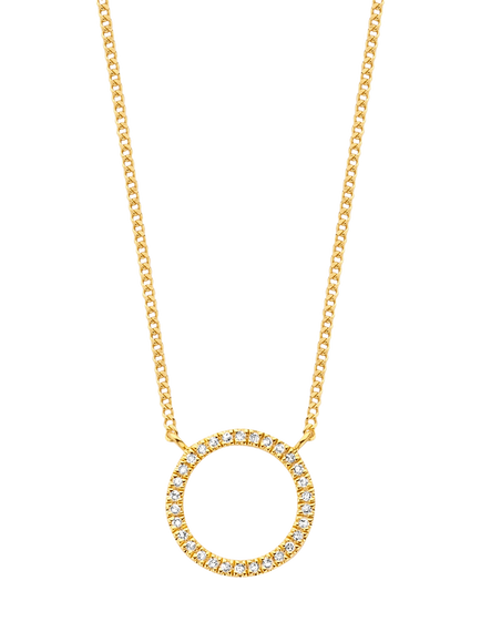 DPT Antwerp Mars Diamond Pendant Necklace, Gold, Gold