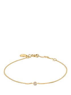 DPT Antwerp First Round Diamond Chain Bracelet, Gold