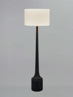 Pacific Marin Black Wooden Floor Lamp, Black, Black