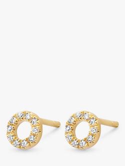 DPT Antwerp Small Circle of Life Stud Earrings, Gold