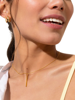 DPT Antwerp Diamond Double Hoop Earrings - view 2, Silver