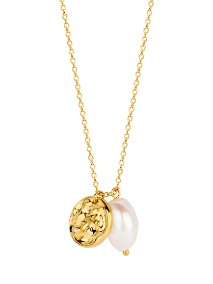 DPT Antwerp Baroque Pearl & Diamond Pendant Necklace, Gold, Gold
