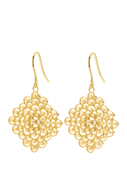 DPT Antwerp Blessed Diamond Statement Drop Earrings, Gold, Gold