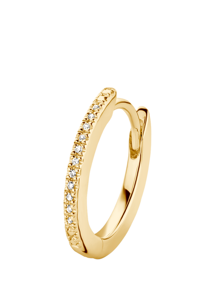 DPT Antwerp Diamond Hoop Earrings, Gold