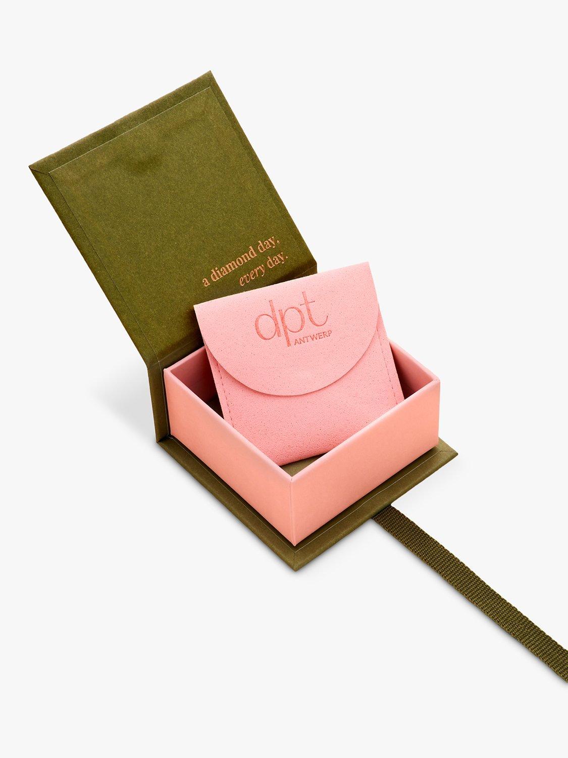 Product image 4 of 4, which shows DPT Antwerp Floral Diamond Stud Earrings, Silver