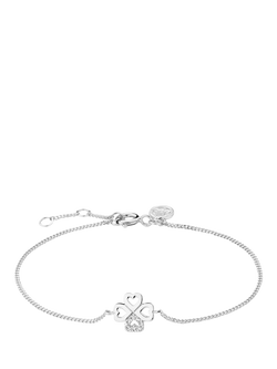 DPT Antwerp Chance Diamond Chain Bracelet, Silver, Silver