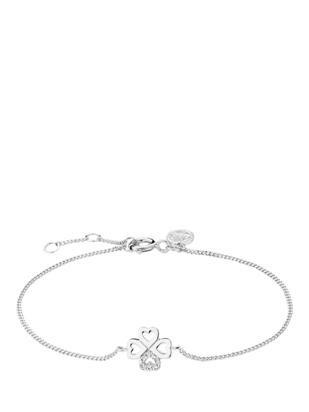 DPT Antwerp Chance Diamond Chain Bracelet, Silver, Silver