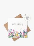 Little Green Paper Shop Wildflowers Happy Birthday Card