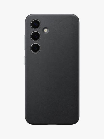 Samsung Galaxy S24 Vegan Leather Case, Black, Black