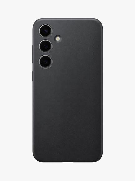 Samsung Galaxy S24+ Vegan Leather Case, Black, Black