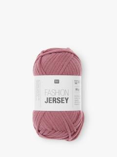 Rico Design Fashion Jersey Knitting and Crochet Yarn, Raspberry