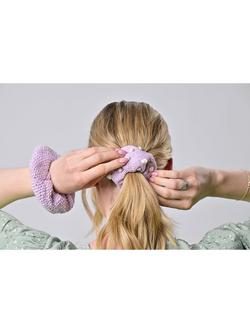 Wool Couture Scrunchie Duo Knitting Kit - view 2, Lilac