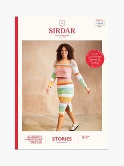 Sirdar Stories DK Uptown Maxi Coord Knitting Pattern, 10746, Multi