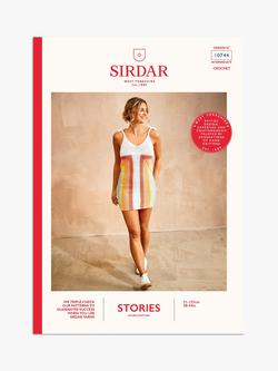Sirdar Stories DK Down Town Slip Dress Crochet Pattern, 10744, Multi