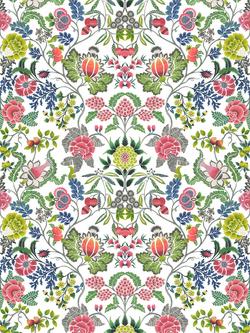 Designers Guild Brocart Decoratif Printed Floral Linen Furnishing Fabric, Fuchsia