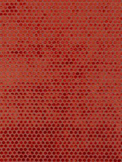 Designers Guild Jabot Cut Velvet Geometric Furnishing Fabric, Pimento