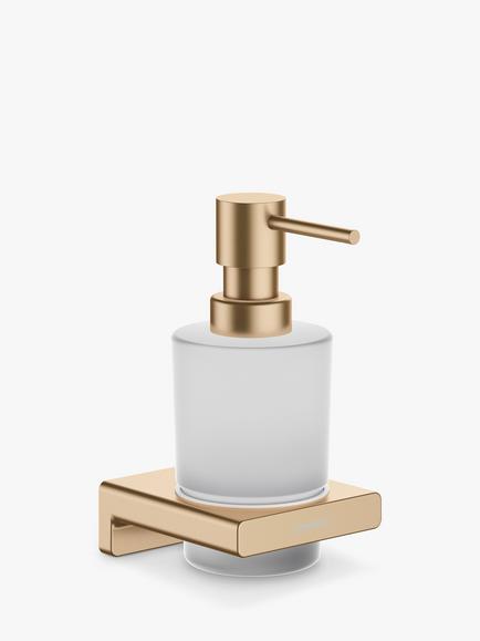 Hansgrohe AddStoris Wall-Mounted Soap Dispenser, Brushed Bronze