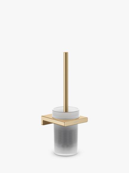 Hansgrohe AddStoris Toilet Brush & Wall-Mounted Holder, Brushed Bronze